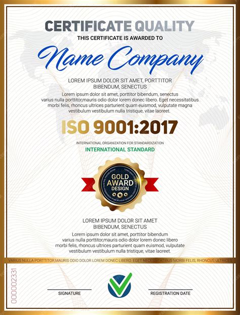 Premium Vector Certificate Quality Template With Luxury Line Pattern
