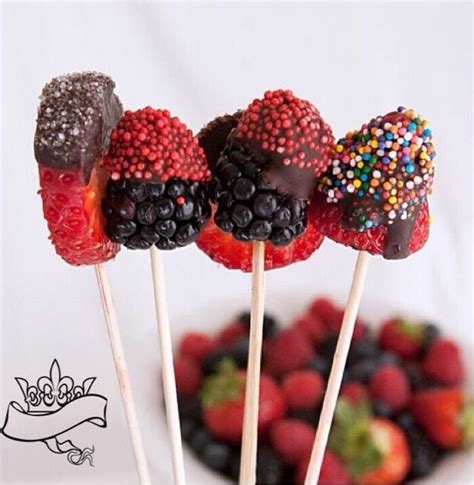 Chocolate Dipped Fruit On A Stick Chocolate Covered Fruit Mandarine
