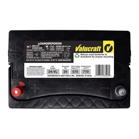 Valucraft Battery Bci Group Size 24 575 Cca 24 Vl