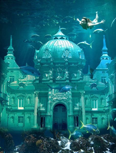 Underwater Castle By Hellle Underwater City Underwater World Sunken