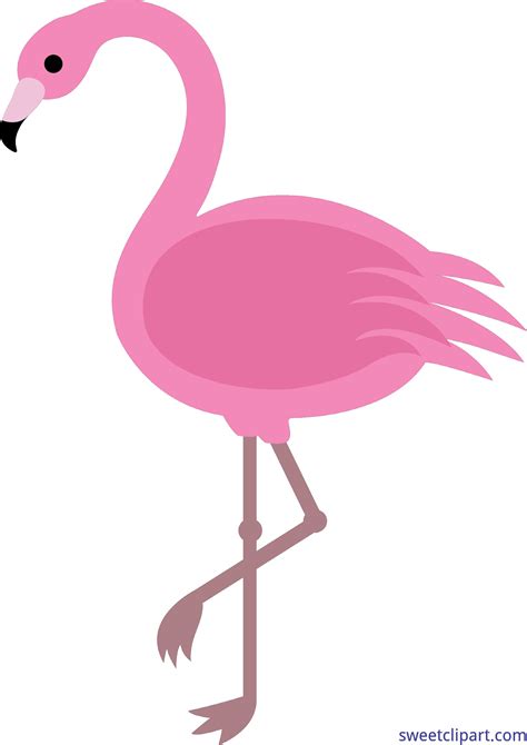 Sweet Clip Art Cute Free Clip Art And Coloring Pages Flamingo Clip