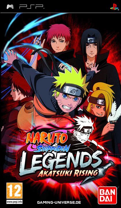 Naruto Shippuden Legends Akatsuki Rising Psp Pal Eng Con Imágenes