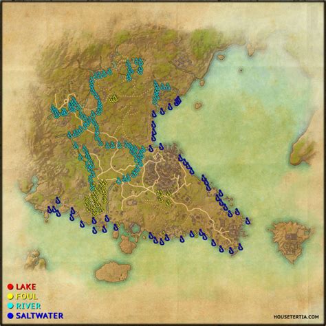 ESO Fishing Map Southern Elsweyr House Tertia