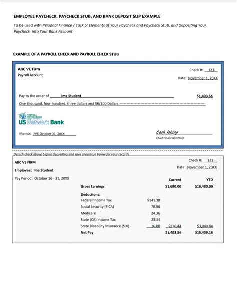 Free Payroll Check And Receipt Template Excel