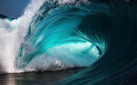 Обои Морская волна рулон синяя вода всплеск 1920x1200 Hd Изображение