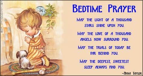 Bedtime Prayer May The Light Of A Thousand Stars Shine Upon You May