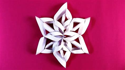 3d Snowflake Diy Tutorial How To Make 3d Paper Snowflakes For