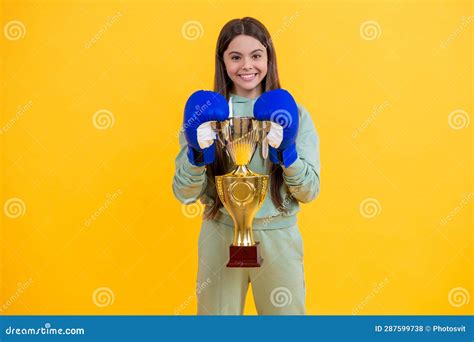 Boxing Winner In Sport Sompetition Sport Girl Boxing Accomplished