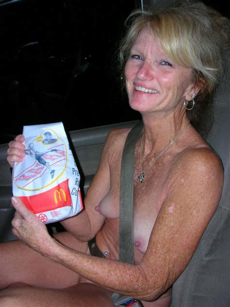 Fast Food Pussy The Naked Granny Fast Food Drive Thru