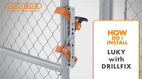 Luky Gate Lock On Chain Link Gate With Drill Fix Drilling Jig Locinox