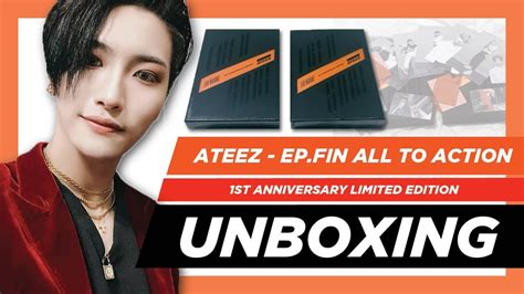 Unboxing Ateez Treasure Epfin All To Action ~ 1st Anniversary Edition Youtube