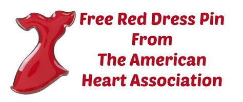 Free Red Dress Pin From The American Heart Association I Dont Have
