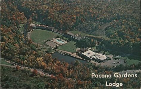 Pocono Gardens Lodge Mount Pocono Pa Tom Mcdermott Postcard