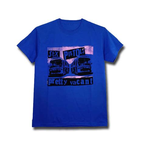 Sex Pistols バンドtシャツ セックス・ピストルズ Pretty Vacant Blue バンドtシャツの通販ショップ『tee Merch』