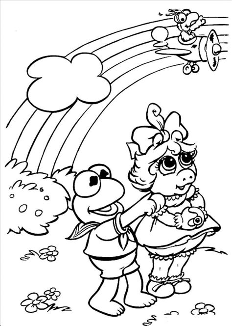 Rocky with claws coloring page. Free Printable Rainbow Coloring Pages For Kids