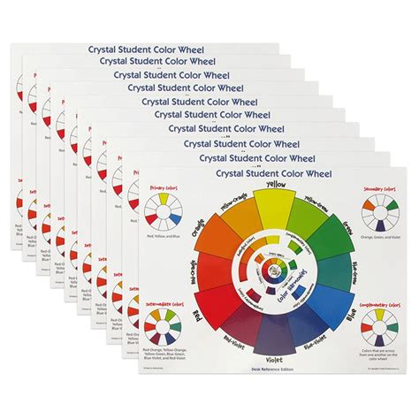 Crystal Student Color Wheel Desk Reference Edition Pack Of 10