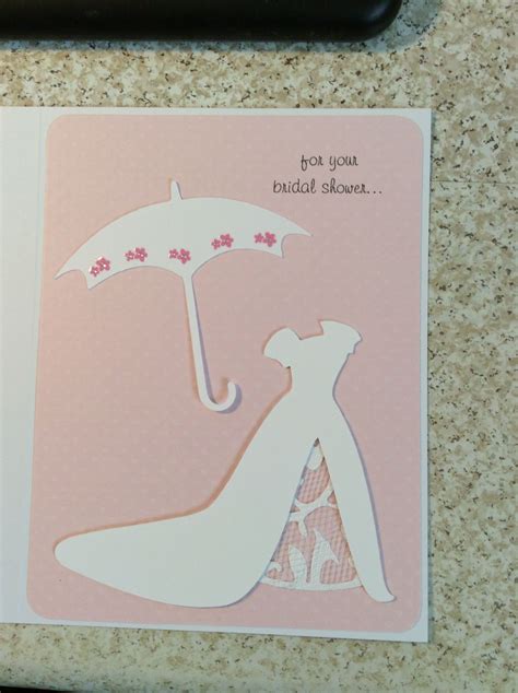Card For Bridal Shower Used Wedding Cricut Cartridge Bridal Card