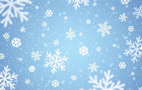 Photo Wallpaper Winter Snowflakes Background Winter Background