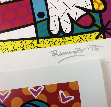 Grouping Of Romero Britto Posters Hand Signed