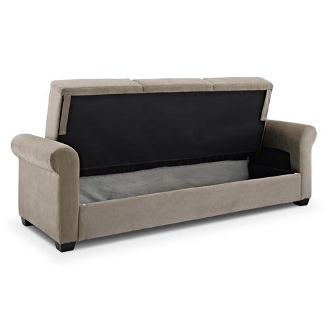 Primo Ara Convertible Futon Sofa Bed With Storage Baci Living Room