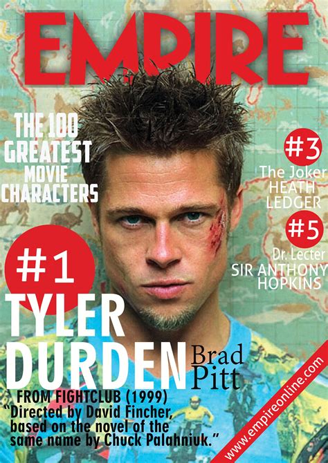 Fight Club Tyler Durden Empire Magazine Cover Adobe Bradpitt