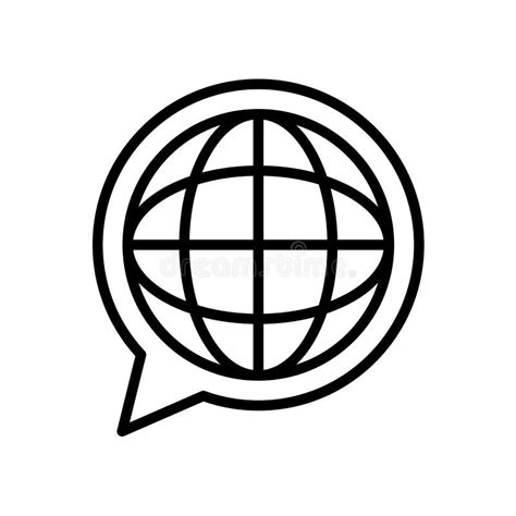 Language Icon Isolated On White Background Stock Vector Illustration