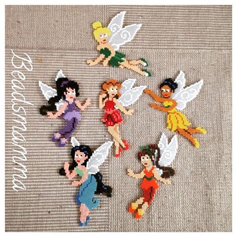 Tinker Bell And Fairies Perler Beads By Beadsmamma Perler Beads