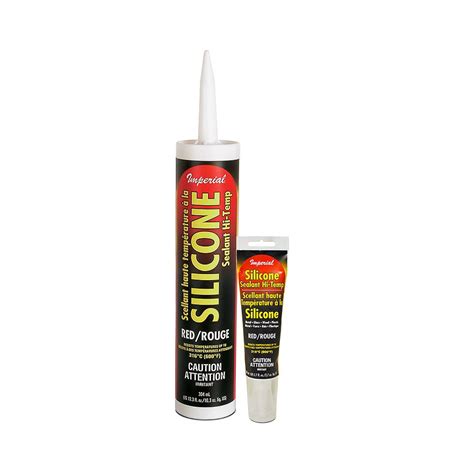 Imperial 300 Ml High Temperature Silicone Sealant In Red The Home