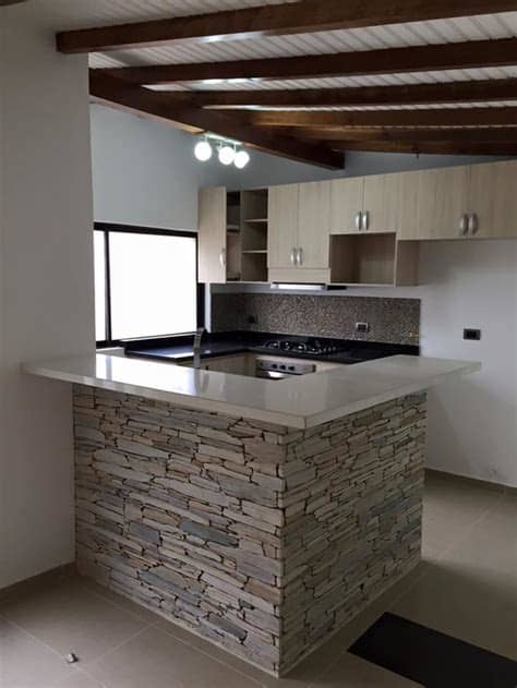 Las cocinas con piso de barro se caracterizan por ser intensamente acogedoras y además son muy resistentes a las ralladuras. disenos de barras de cocinas modernas (6) | Decoracion de ...
