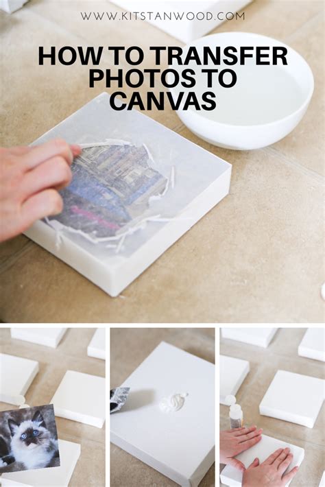 How To Transfer Photographs To Canvas For A Vision Board Kit Stanwood