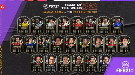 Fifa 21 Totw 32 Live Full Squad Released Silver Stars Upgrades