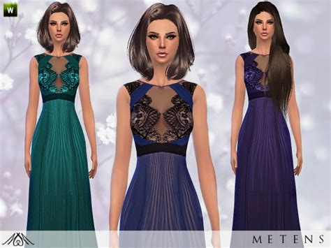 Allure Dress By Metens At Tsr Sims 4 Updates