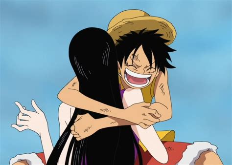 Luffy Abrazando A Hancock