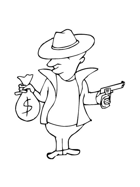Gangster Coloring Pages