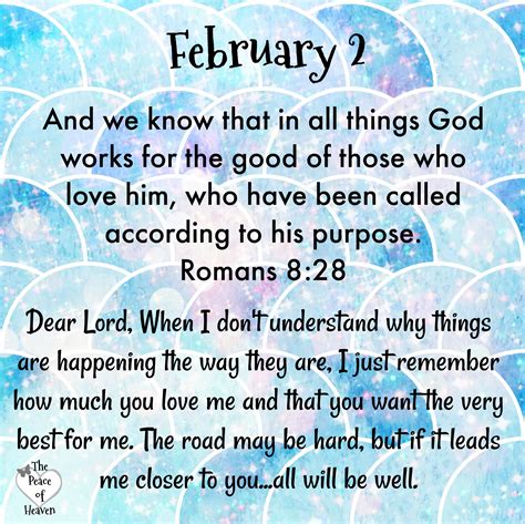 February 2 – The Peace of Heaven