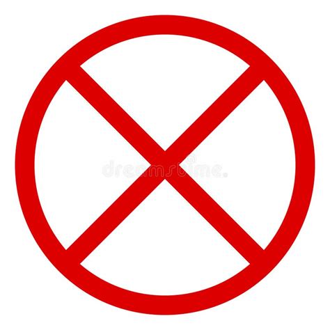 Vector Flat Restricted Icon Stock Vector Illustration Of Caution