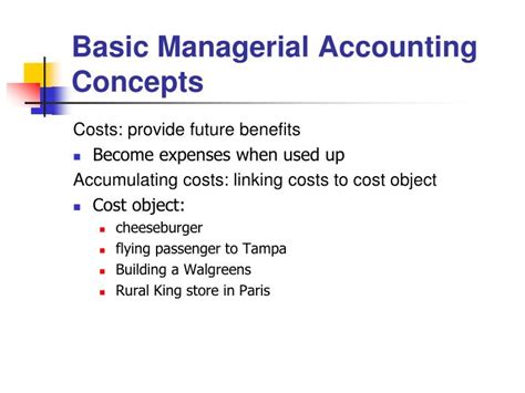 Ppt Basic Managerial Accounting Concepts Powerpoint Presentation