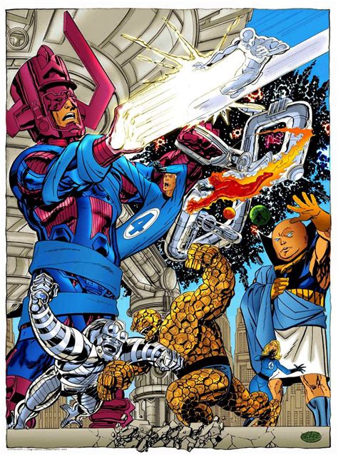 Galactus Vs The Fantastic Four Art By The Amazing John Byrne