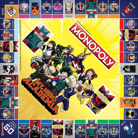 Monopoly Board Game My Hero Academia Edition Mn128 631 Usaopoly New