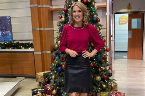 piers morgan makes cheeky dig at charlotte hawkins as she flashes pins in leather skirt daily star