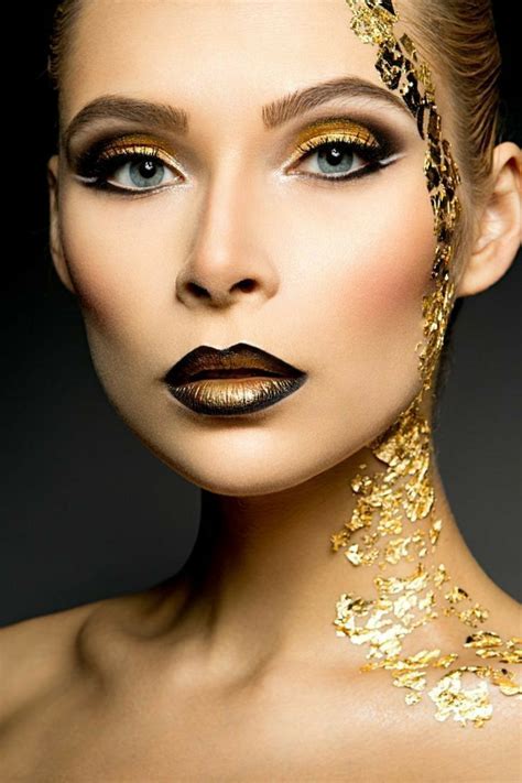 Glam Makeup Look Goth Makeup Eye Makeup Trendy Makeup Gold Goddess