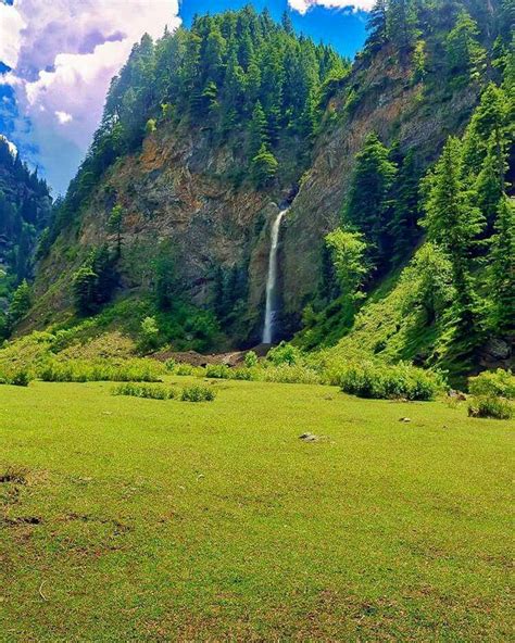 Waterfall In Kaghan Valley Kpk Pakistan Beautiful Landscapes Trees