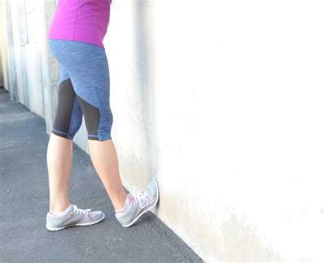 Wall Or Curb Stretch 5 Ways To Stretch Your Calves Popsugar Fitness