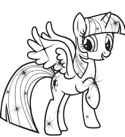 My Little Pony Coloring Pages Princess Twilight Sparkle Coloring Pages