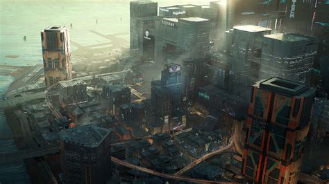 1396992 Cyberpunk 2077 Video Game City Street Buildings Full Hd