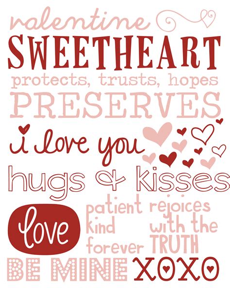 Free Valentines Day Printables - Small Things Are Big Things