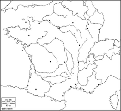 Au recto, le tracé des principaux fleuves. Carte Muette Des Fleuves De France | My blog
