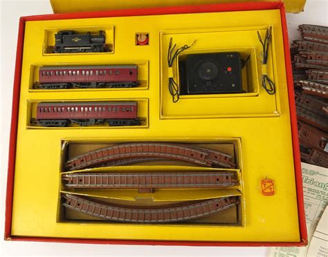 Boxed Tri Ang T Gauge Electric Train Set With A Selection Of Tri Ang Track