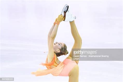 Elena Radionova Of Russia Performs During The Ladies Short Program