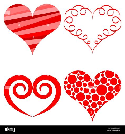 Vector Hearts Set Stock Vector Image And Art Alamy